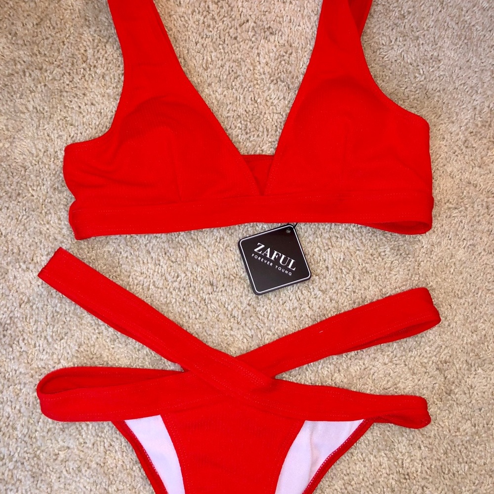 Zaful Red Bikini Set